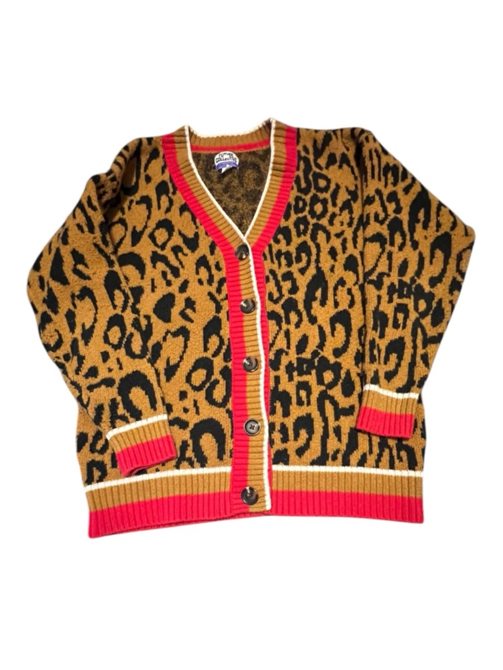Future Collective x Kiliana Barfield Leopard cardigan